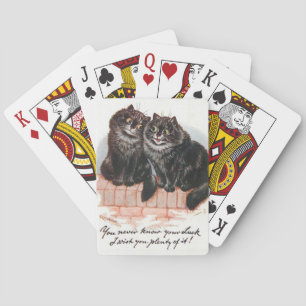 Lois Wain Lucky Black Cats Poker Cards