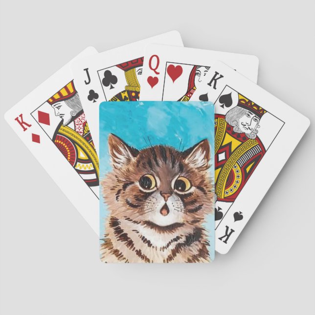 Lois Wain Surprised Kitten Playing Cards (Back)