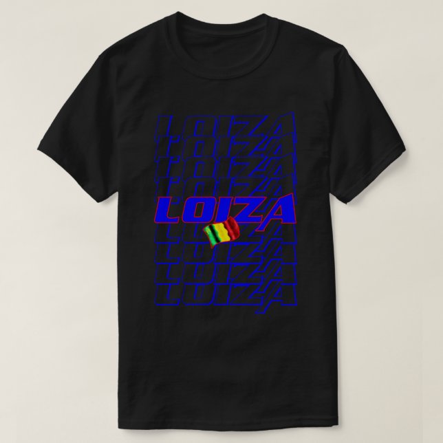 Loiza Cascade text T-Shirt (Design Front)