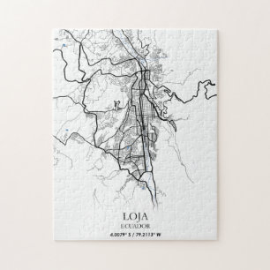 Loja Ecuador South America Travel World City Map Jigsaw Puzzle