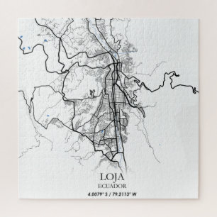 Loja Ecuador South America Travel World City Map Jigsaw Puzzle