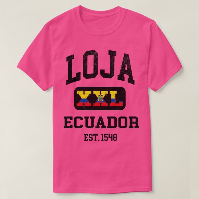 Loja Ecuador XXL Athletic design T-Shirt (Design Front)