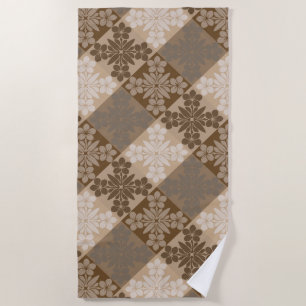Lokanui hawaiian quilt plumeria beach towel