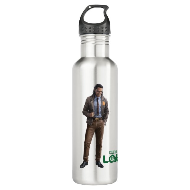 Loki Character Art Stainless Steel Water Bottle (Front)