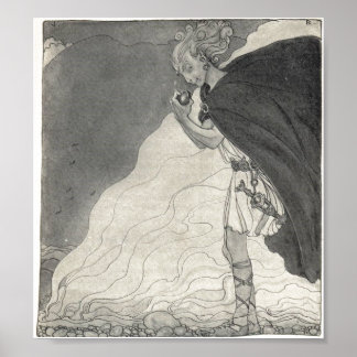 Loki Finds Gullveig's Heart - John Bauer Poster