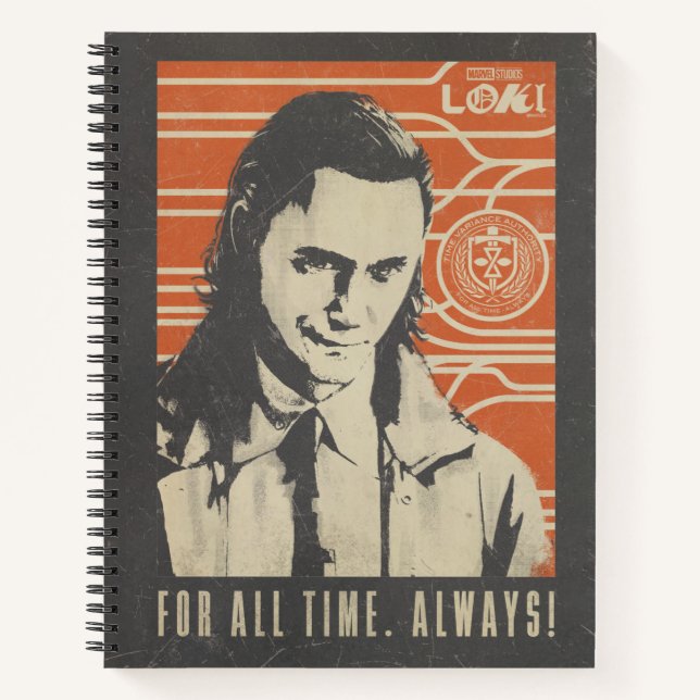 Loki - For All Time. Always! Notebook (Front)