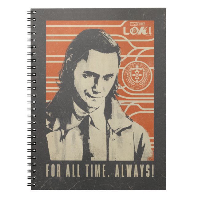 Loki - For All Time. Always! Notebook (Front)