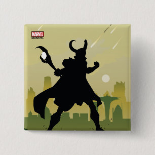 Loki Heroic Silhouette Button