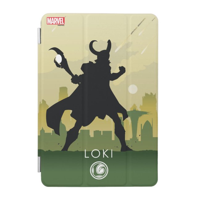 Loki Heroic Silhouette iPad Mini Cover (Front)