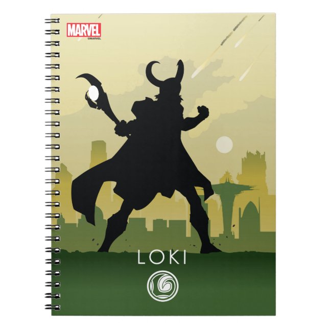 Loki Heroic Silhouette Notebook (Front)
