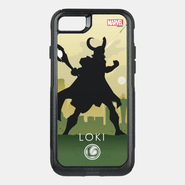 Loki Heroic Silhouette Otterbox iPhone Case (Back)
