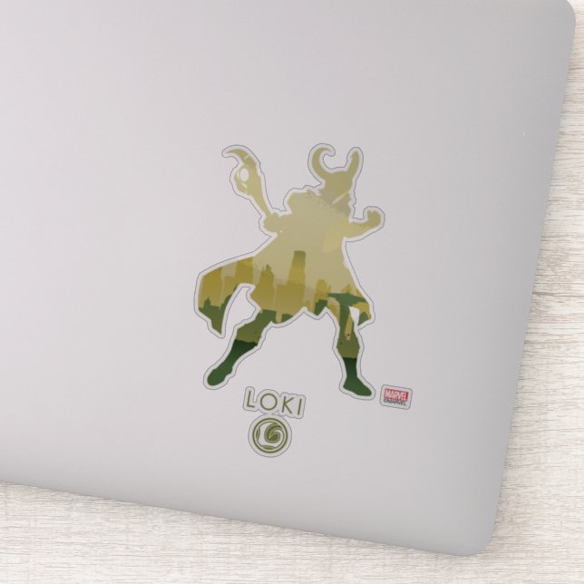 Loki Heroic Silhouette Sticker (Detail)