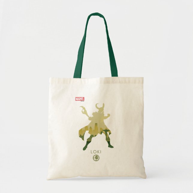 Loki Heroic Silhouette Tote Bag (Front)