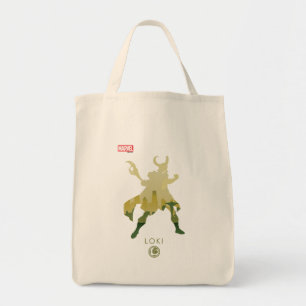 Loki Heroic Silhouette Tote Bag