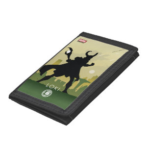 Loki Heroic Silhouette Trifold Wallet