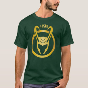 Loki Horned Helmet Logo T-Shirt