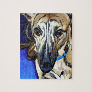 Loki - Lurcher dog Jigsaw Puzzle