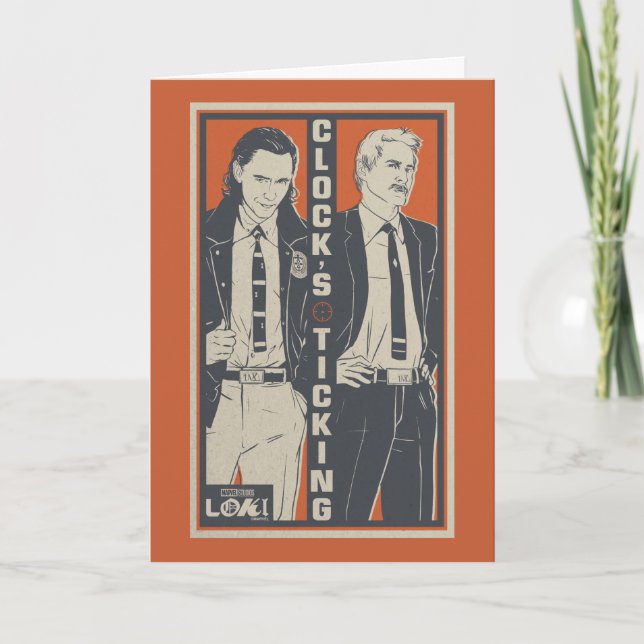 Loki & Mobius - Clock's Ticking Card (Front)