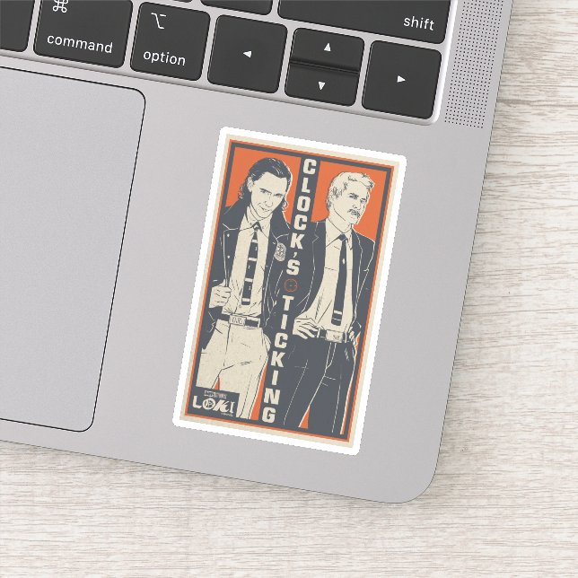 Loki & Mobius - Clock's Ticking Sticker (Detail)
