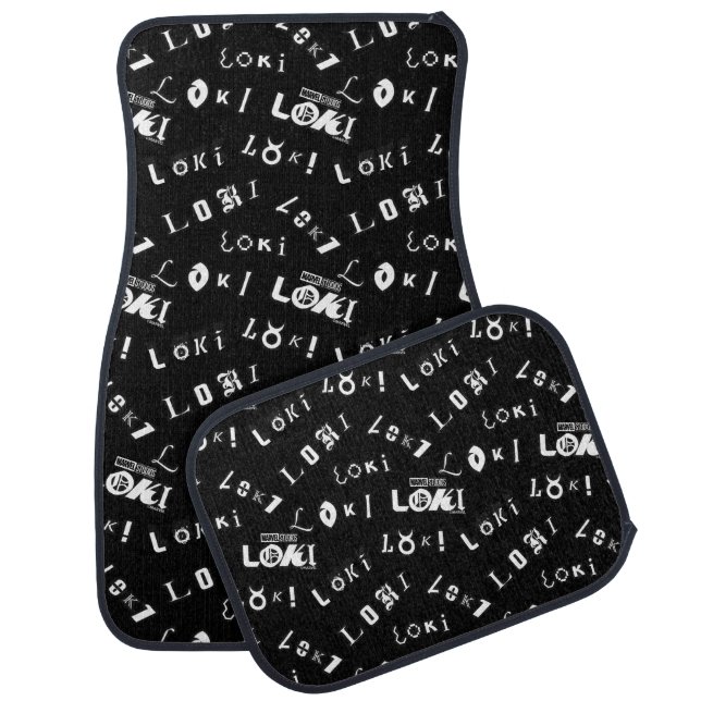 Loki Name Pattern Car Floor Mat (Set)
