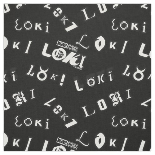 Loki Name Pattern Fabric