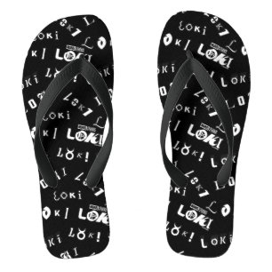 Loki Name Pattern Flip Flops