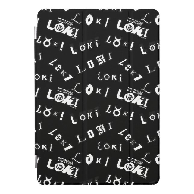 Loki Name Pattern iPad Pro Cover (Front)