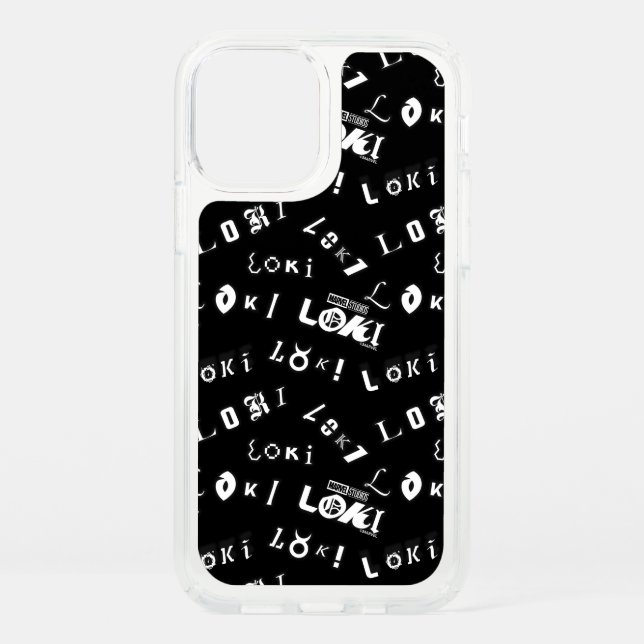 Loki Name Pattern Speck iPhone 12 Case (Front)