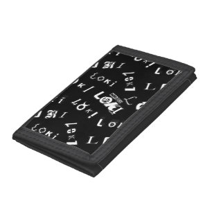 Loki Name Pattern Trifold Wallet
