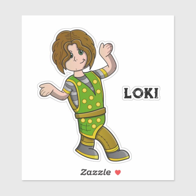 Loki Norse Mythology Sticker (Sheet)