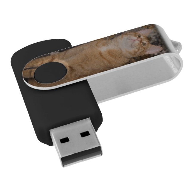 Loki Stares Up USB Flash Drive (Angled)