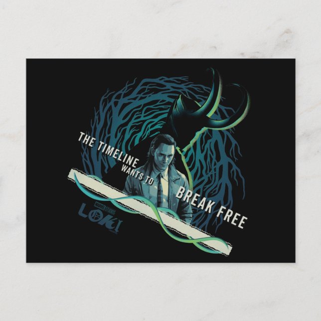 Loki - The Timeline Wants To Break Free Postcard (Front)