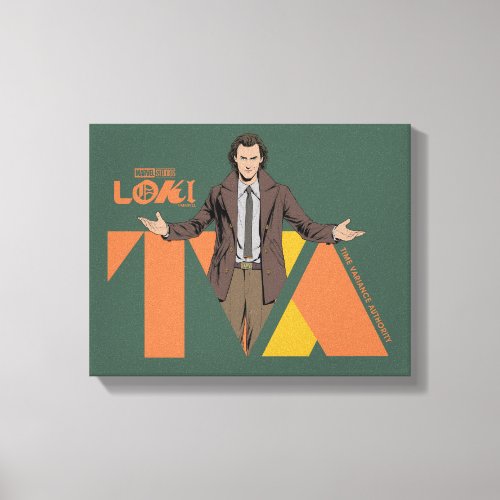Loki Time Variance Authority Letter Graphic Canvas Print
