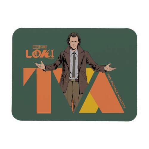 Loki Time Variance Authority Letter Graphic Magnet