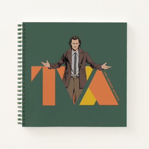 Loki Time Variance Authority Letter Graphic Notebook