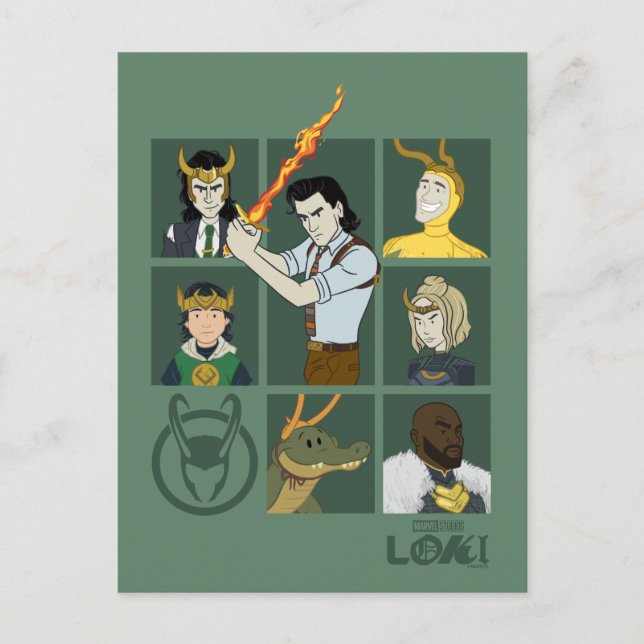Loki Variant Grid Postcard (Front)