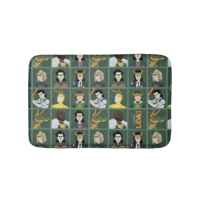 Loki Variant Pattern Bath Mat (Front)