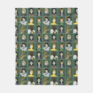 Loki Variant Pattern Fleece Blanket