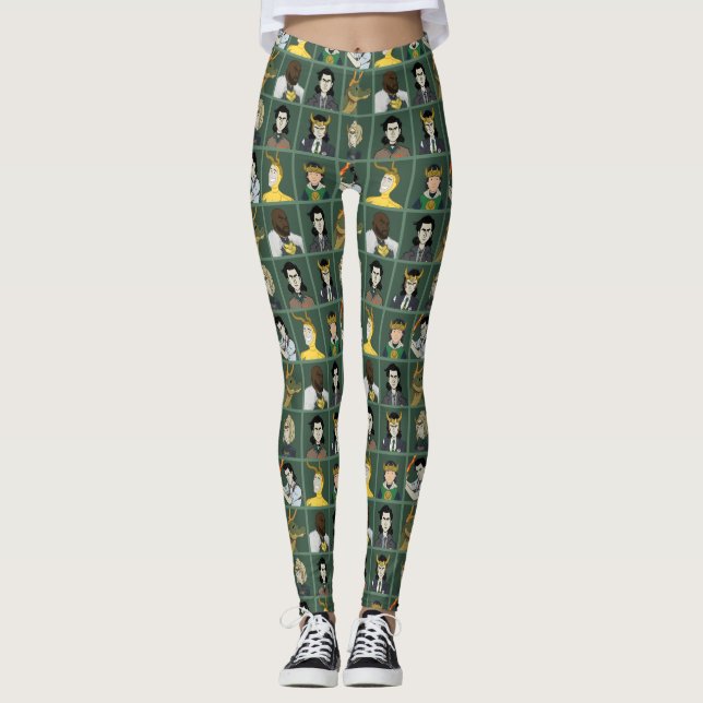 Loki Variant Pattern Leggings (Front)