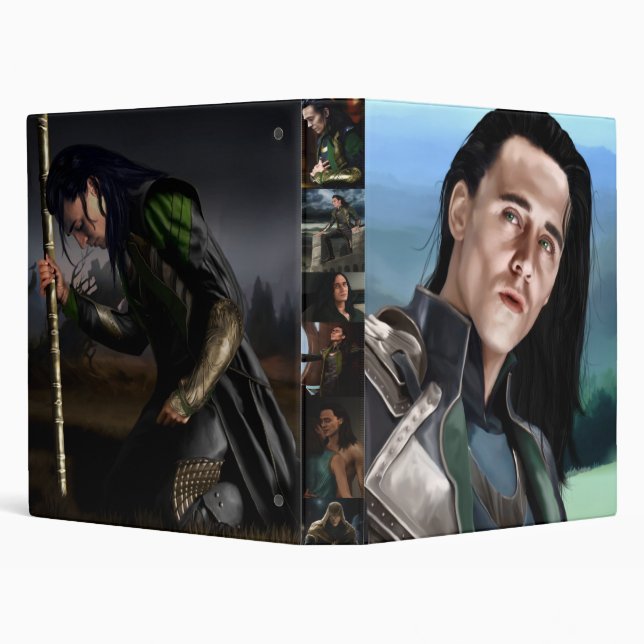 Loki White EZ-Turn™ Ring Avery Signature 1" Binder (Background)