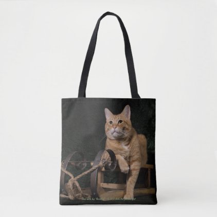 Loki with his &quot;Rosebud&quot; Tote Bag