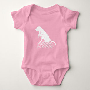Loki's Buddies: Beagle Mickey White  Baby Bodysuit