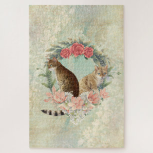 Loki's Buddies: Mika and Chidori Bengal Cats Jigsaw Puzzle