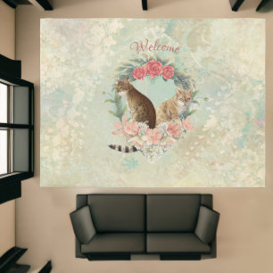 Loki's Buddies: Mika and Chidori Bengal Cats Rug
