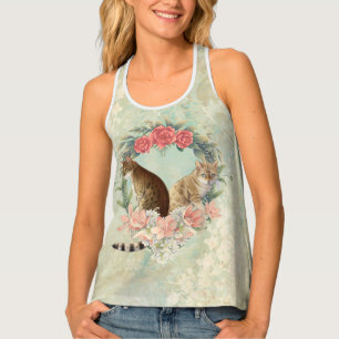 Loki's Buddies: Mika and Chidori Bengal Cats Tank Top