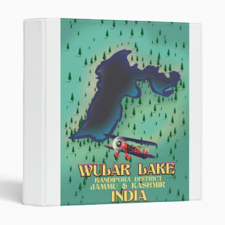 Loktak Lake Manipur state Indian travel poster. 3 Ring Binder