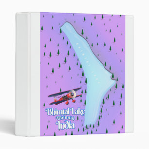 Loktak Lake Manipur state Indian travel poster. 3 Ring Binder