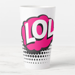 lol-acronym-laugh-out-loud-laughing latte mug