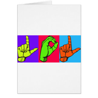 LOL ASL Sign Language Design #2 Cards