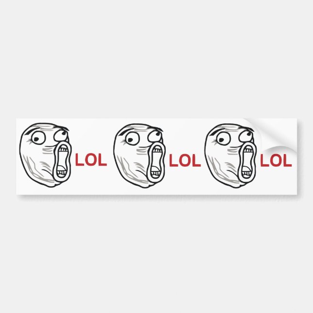 LOL BUMPER STICKER (Front)
